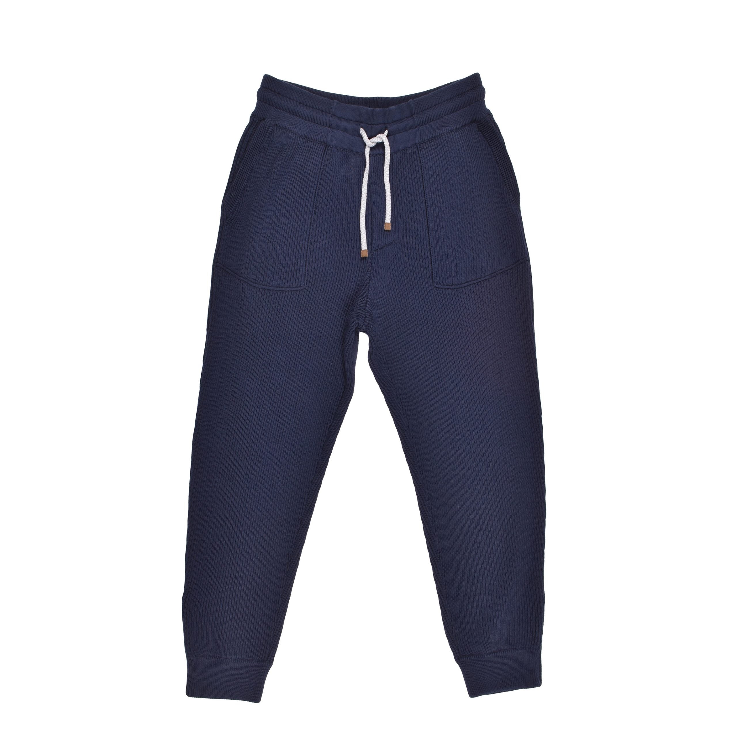 Brunello Cucinelli Bicolor Cotton Joggers (Workout Pants)