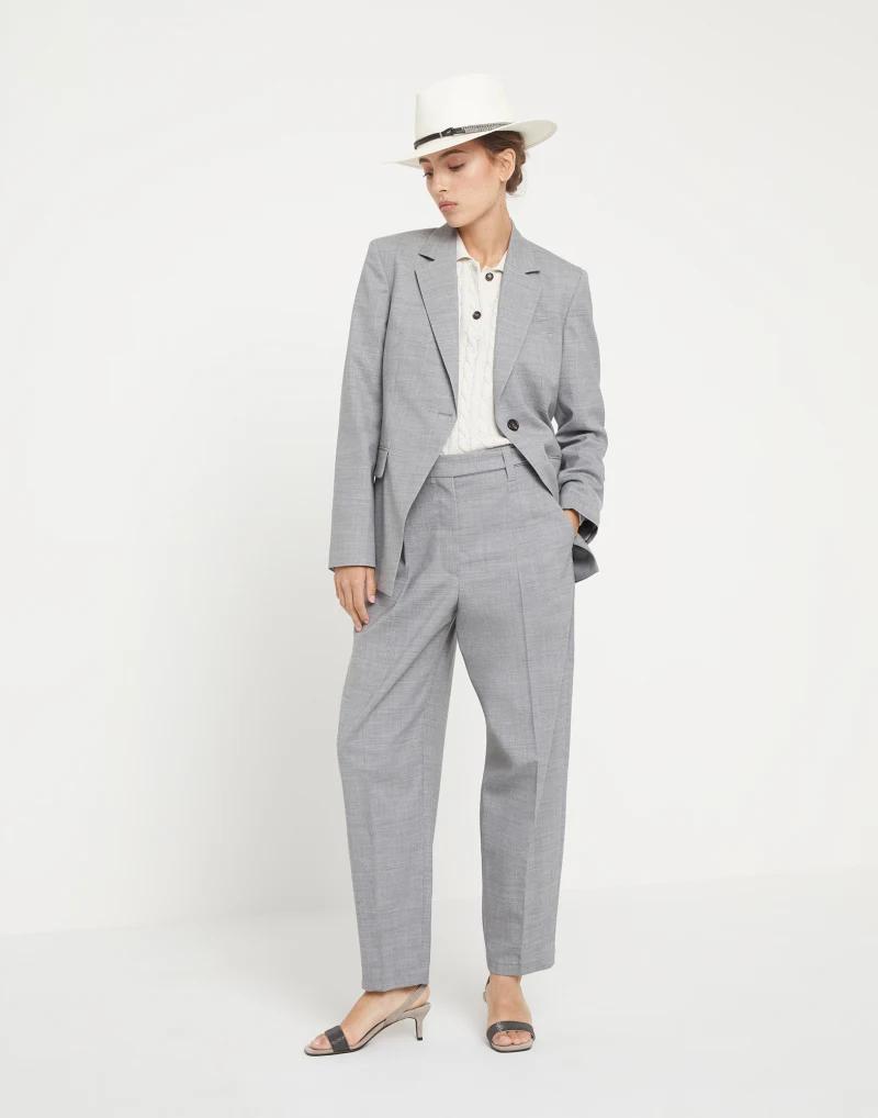 Brunello Cucinelli Bicolor Wool Blazer