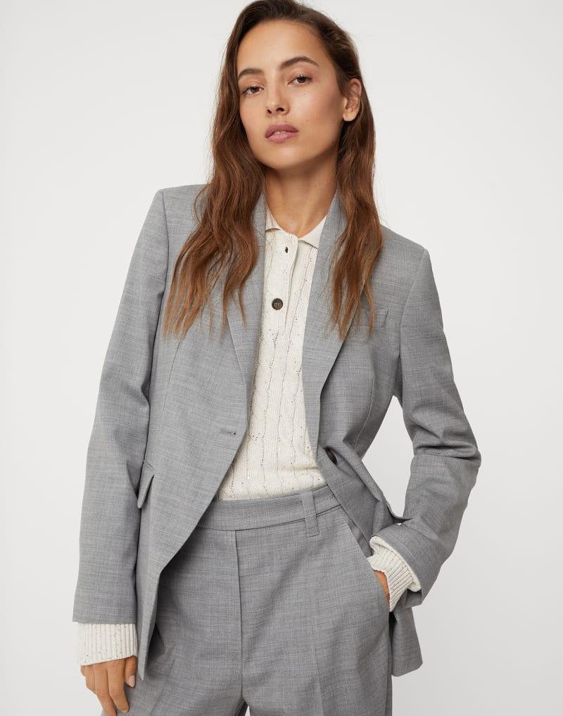 Brunello Cucinelli Bicolor Wool Blazer