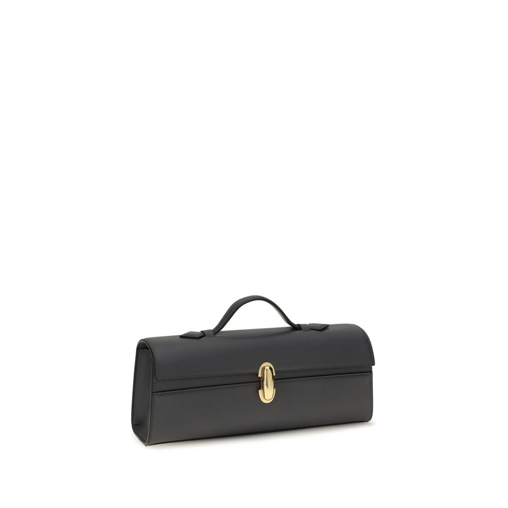 Savette Gray Calf Leather Bos Taurus Shoulder Bag