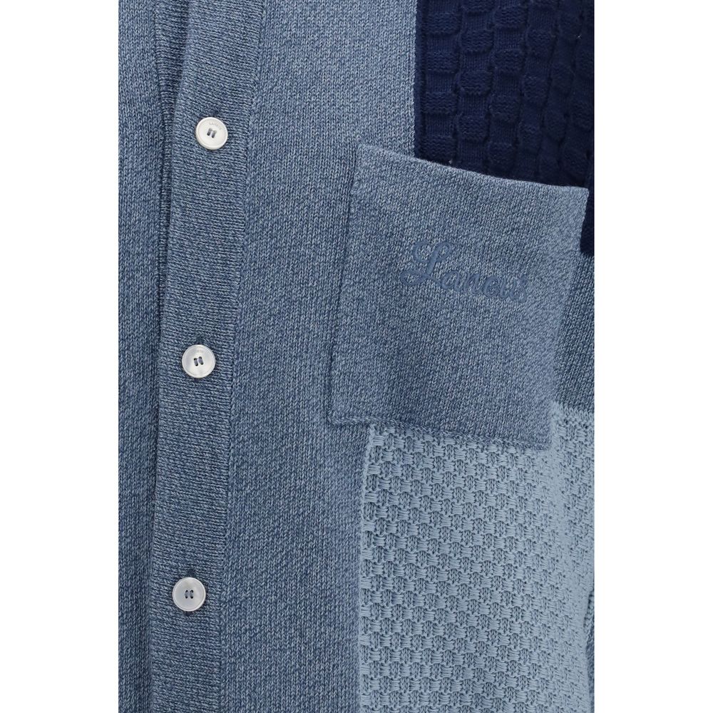 Laneus Blue Cotton Sweatshirt