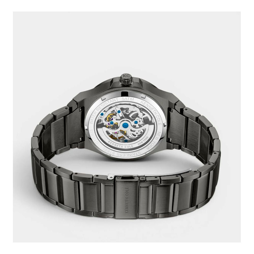 Kenneth Cole Gray Stainless Steel Dress Watch