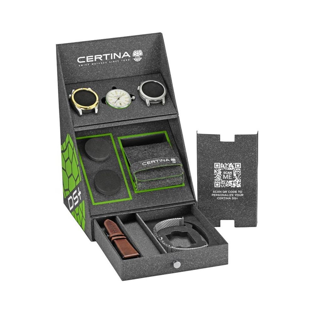 Certina Gray Stainless Steel Dress Watch