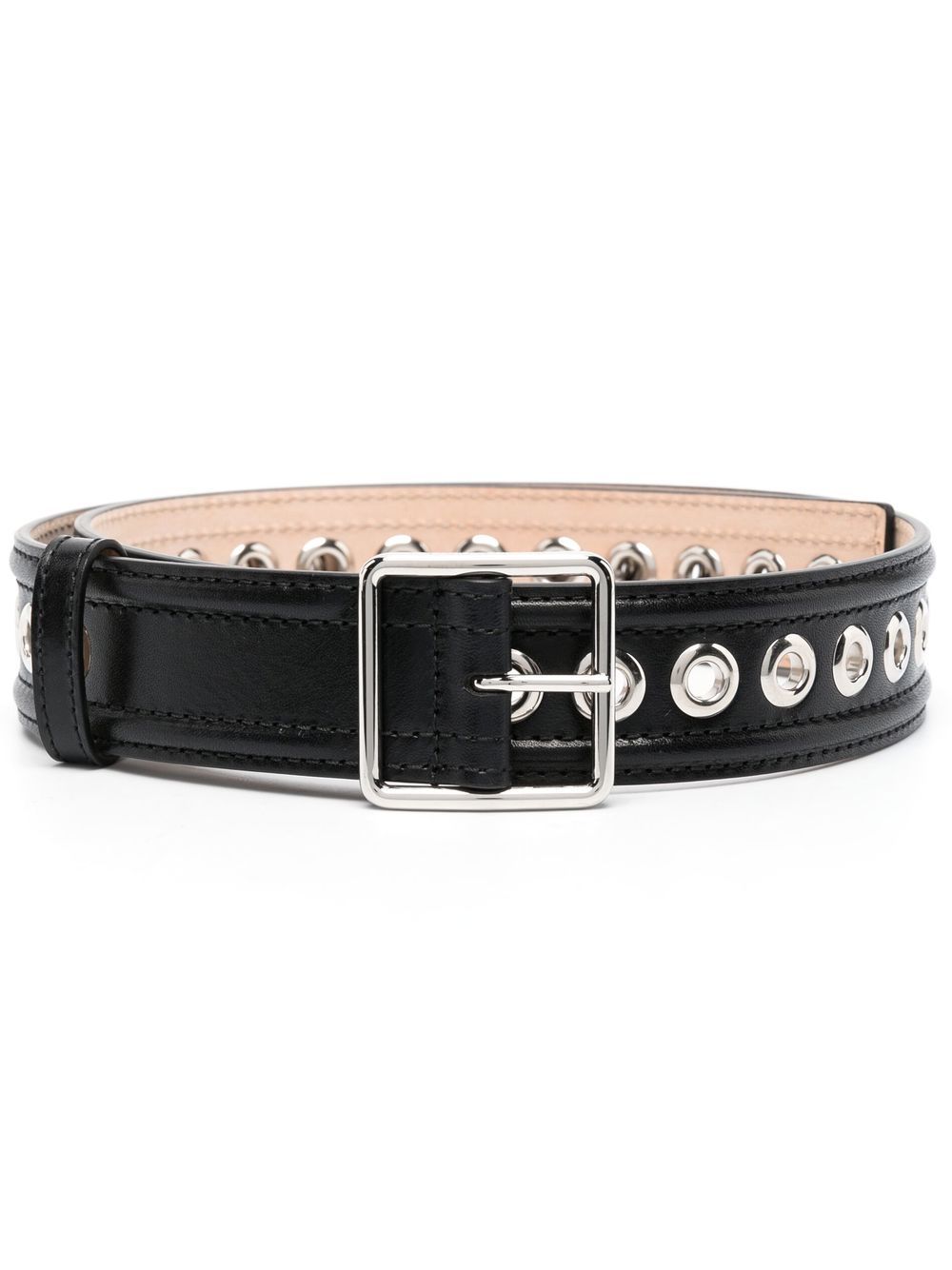 Alexander Mcqueen Alexander McQueen eyelet-detail leather belt