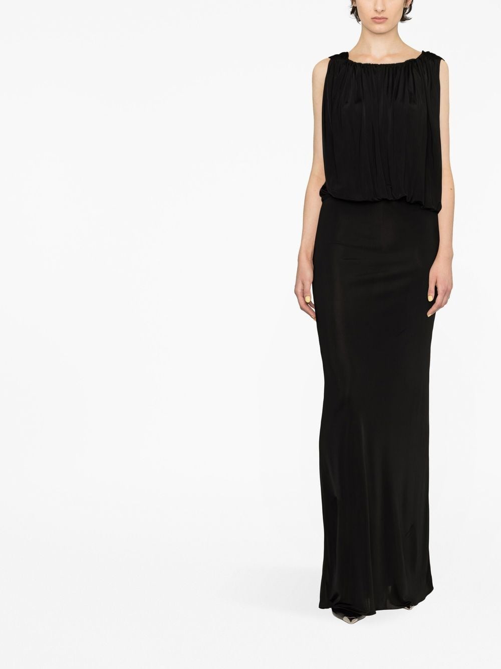 Saint Laurent Saint Laurent draped sleeveless jersey dress