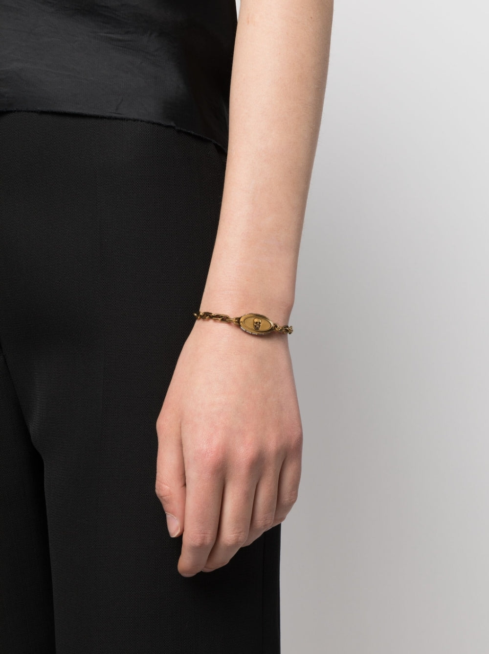 Alexander McQueen Alexander McQueen skull-detail chain-link bracelet