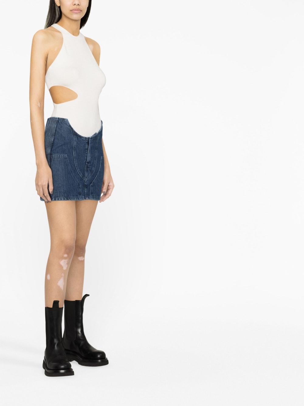 Off White Off White Denim mini skirt