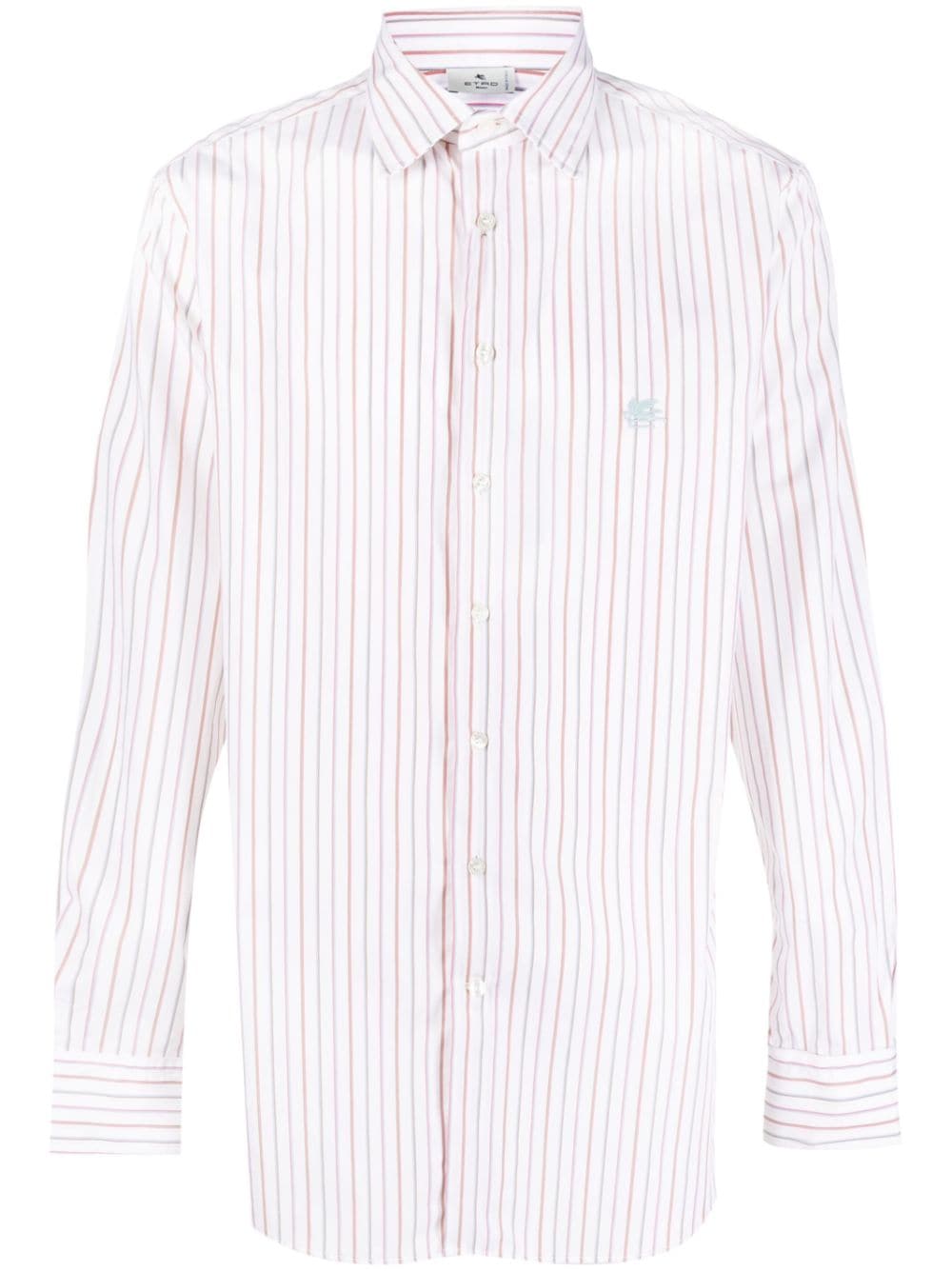 Etro Etro Striped shirt with embroidery