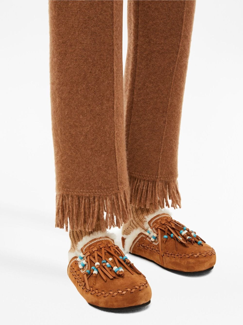 بنطلون ألانوي ألانوي بلون الجمل