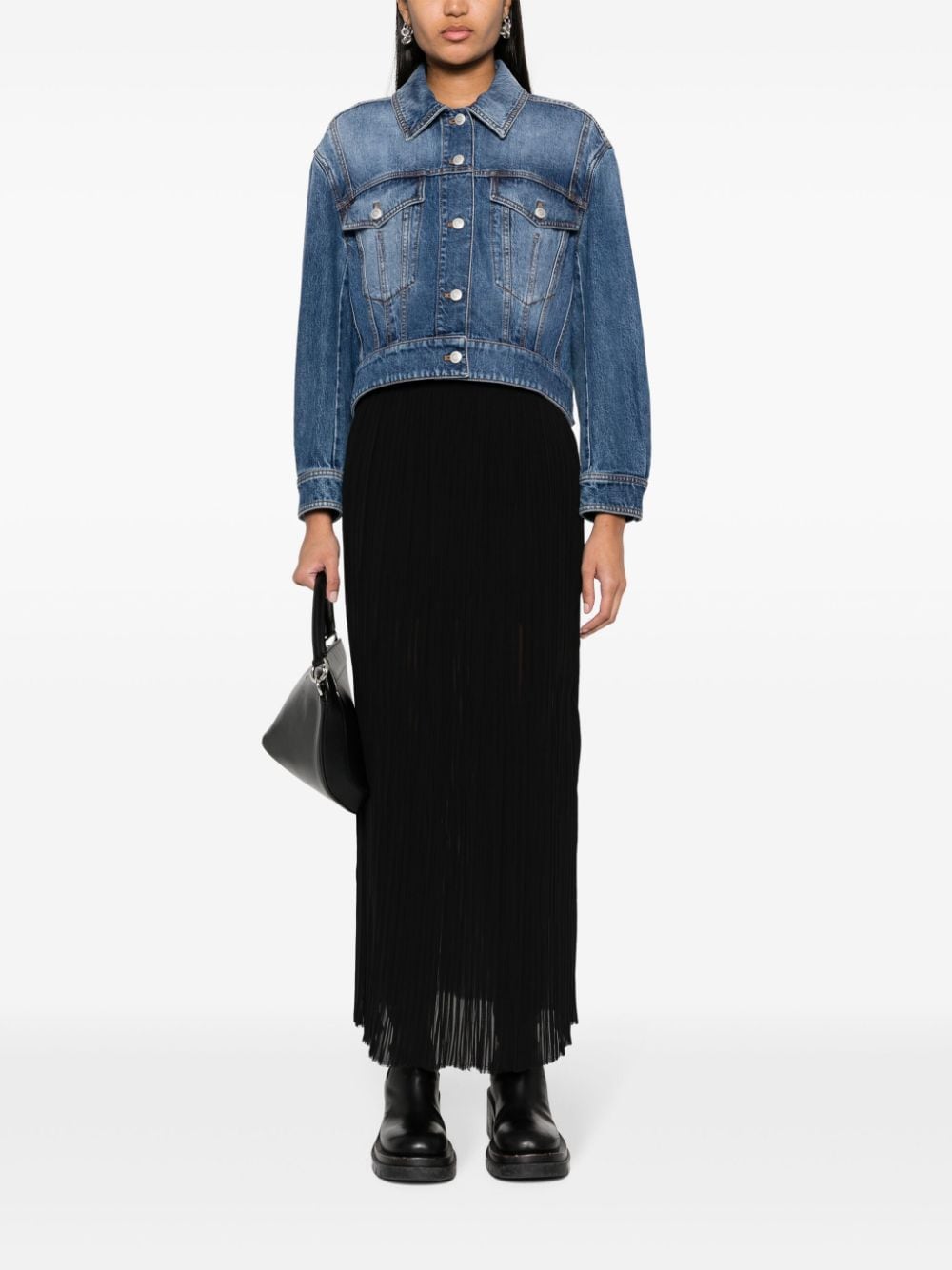 Alexander Mcqueen Alexander McQueen Cropped denim jacket