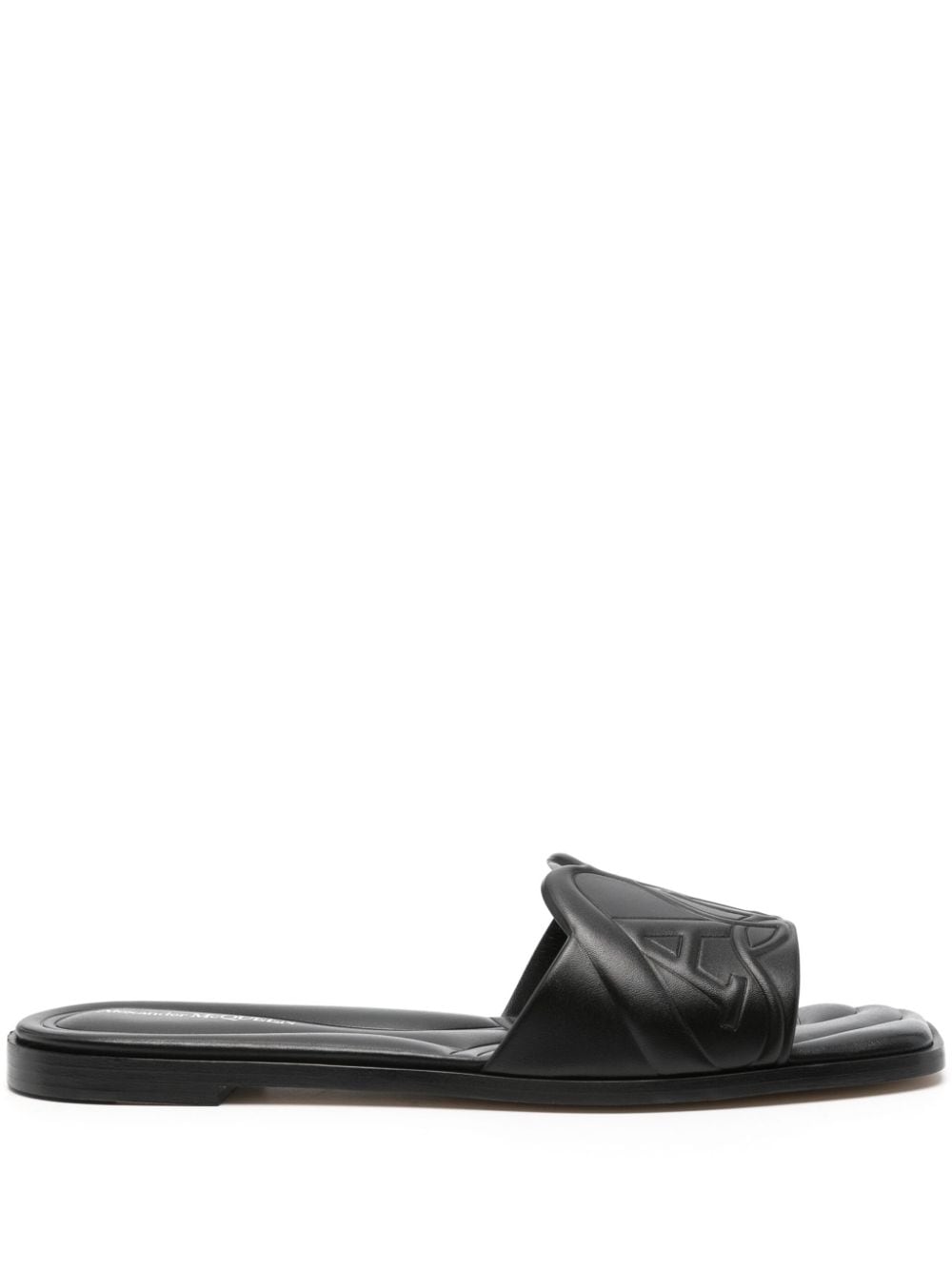 Alexander Mcqueen Alexander McQueen logo-embossed leather sandals