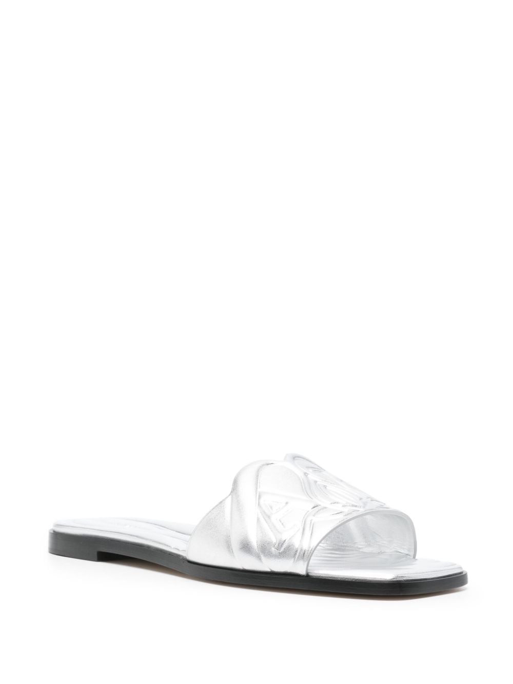 Alexander Mcqueen Alexander McQueen Slide sandals with embossed logo
