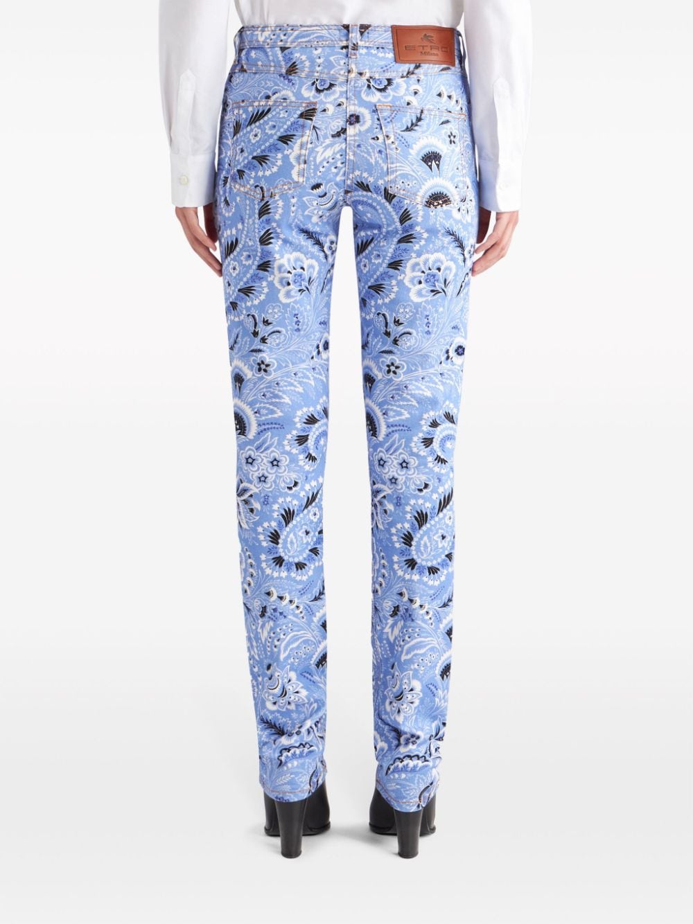 Etro Etro Bandana-print skinny jeans