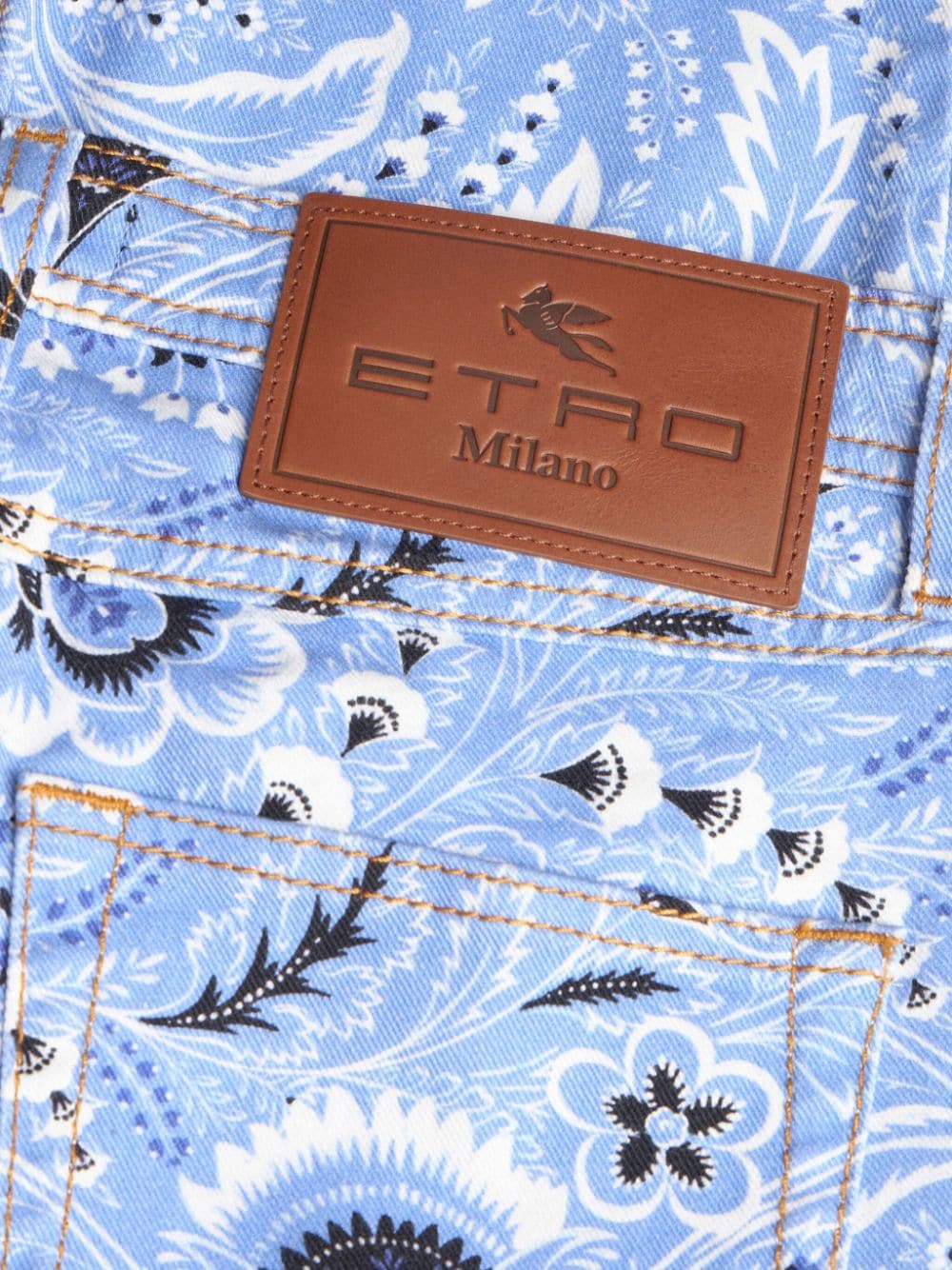 Etro Etro Bandana-print skinny jeans