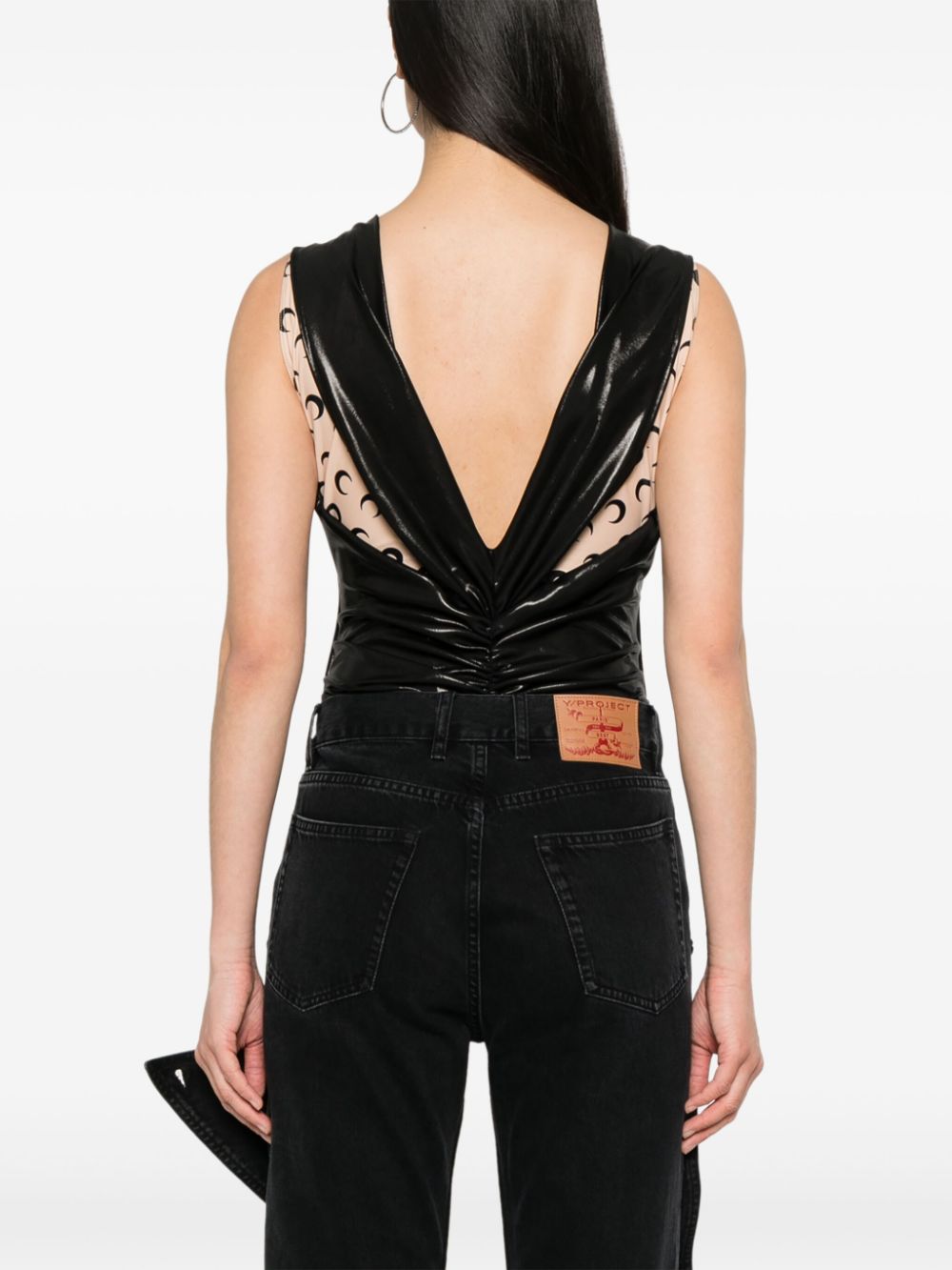 Marine Serre Marine Serre Bodysuit with Moon print