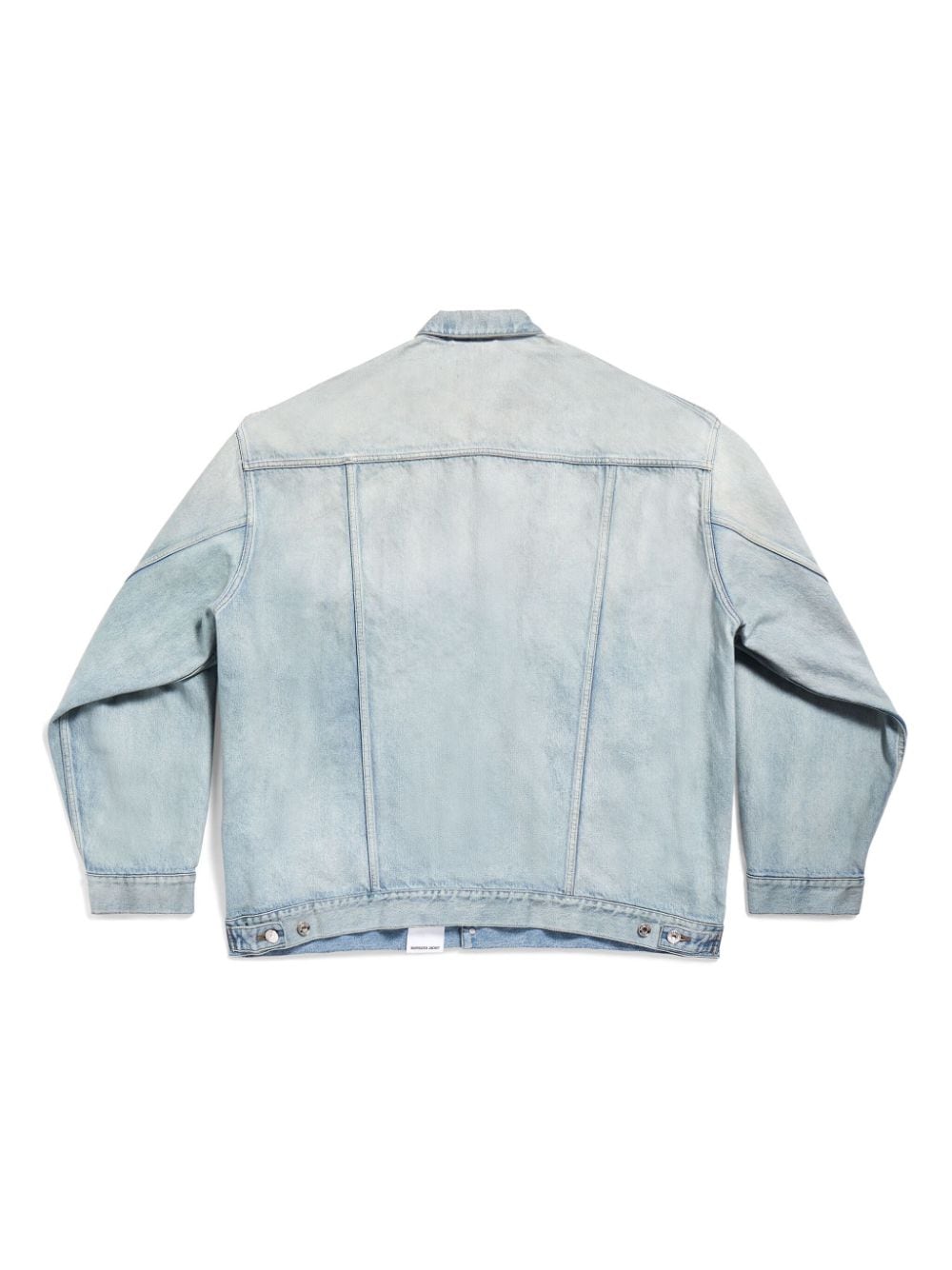 Balenciaga Balenciaga Denim jacket with flap pockets and drop shoulder