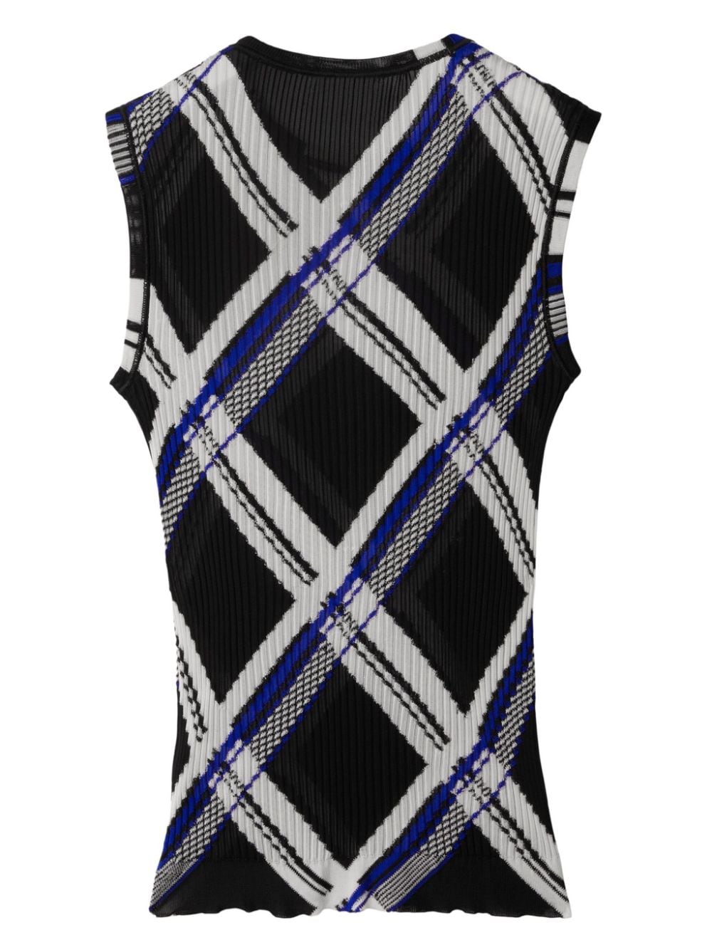 Burberry Burberry checked silk top