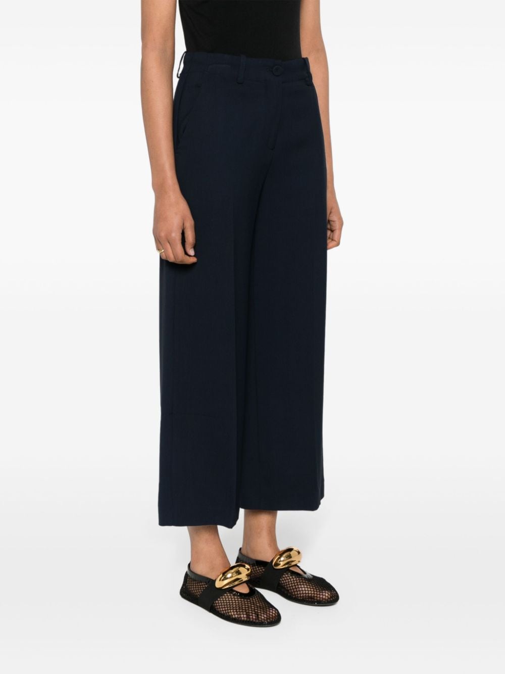 Erika Cavallini Semi-Couture Erika Cavallini Semi-Couture Trousers Blue