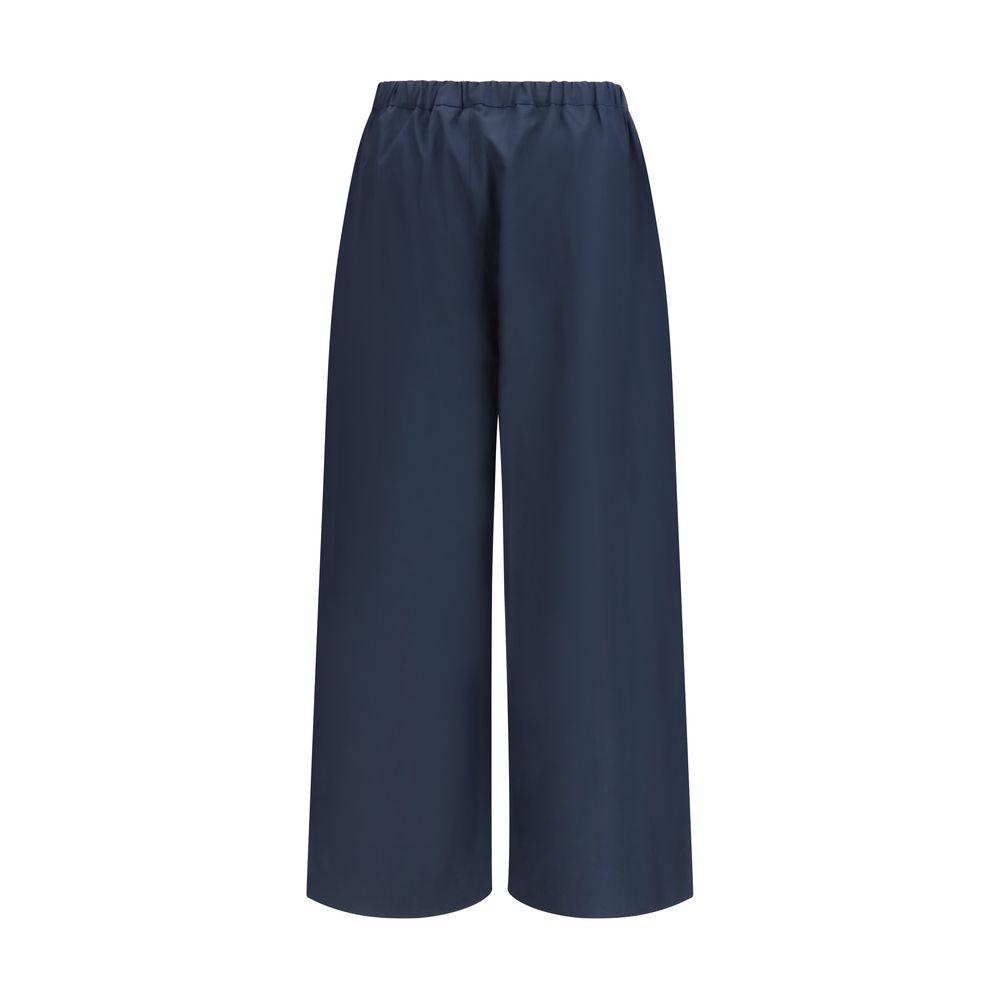 'S Max Mara Blue Cotton Casual Pants