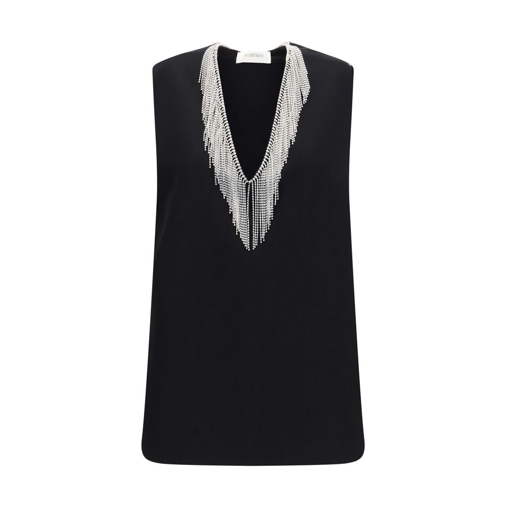 Max Mara Black Polyester Shirt