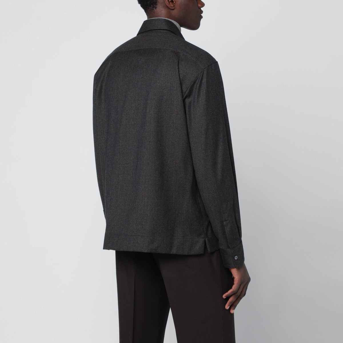 XACUS XACUS Grey wool shirt