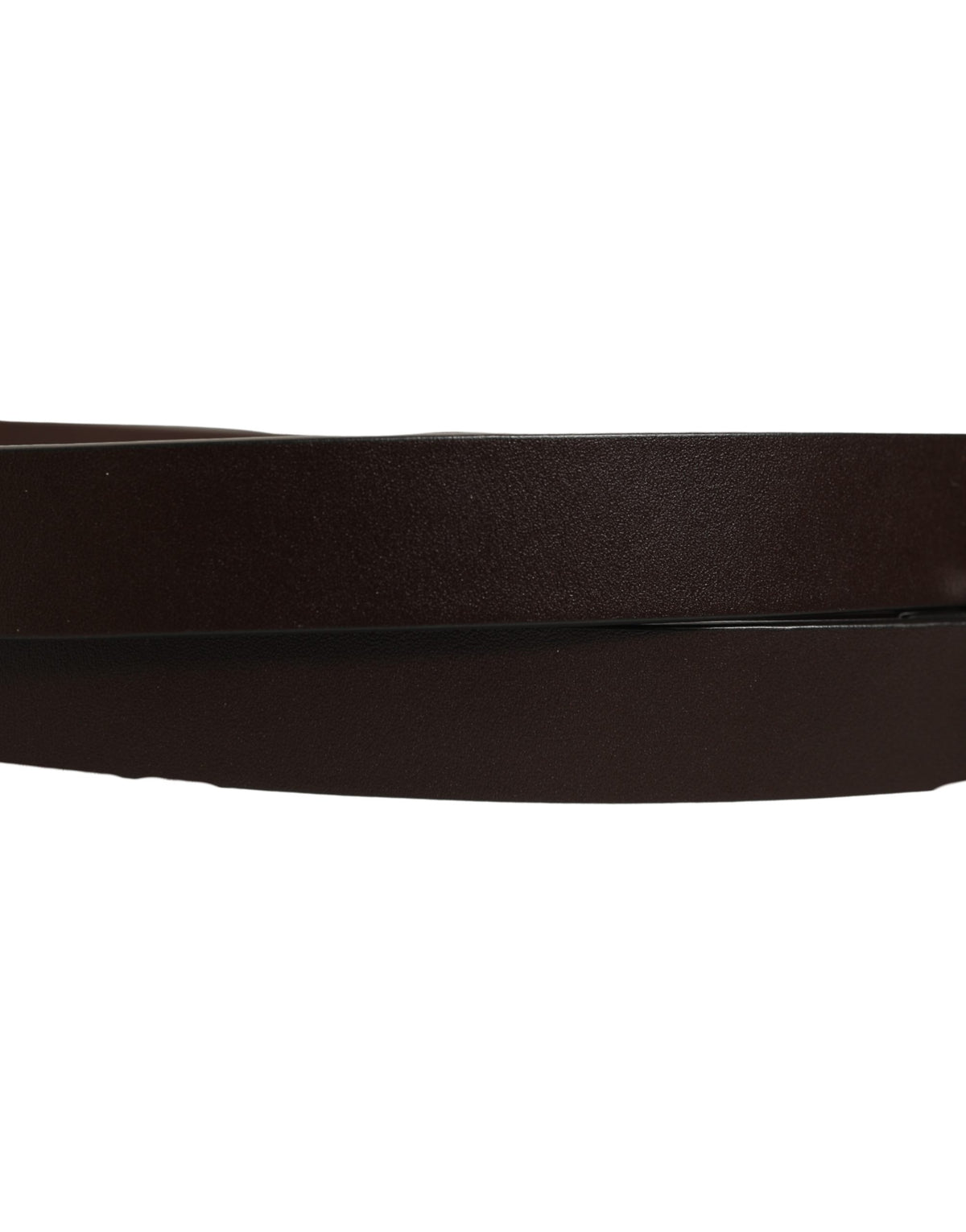 Dolce & Gabbana Brown Leather Double Wrap Metal Buckle Belt