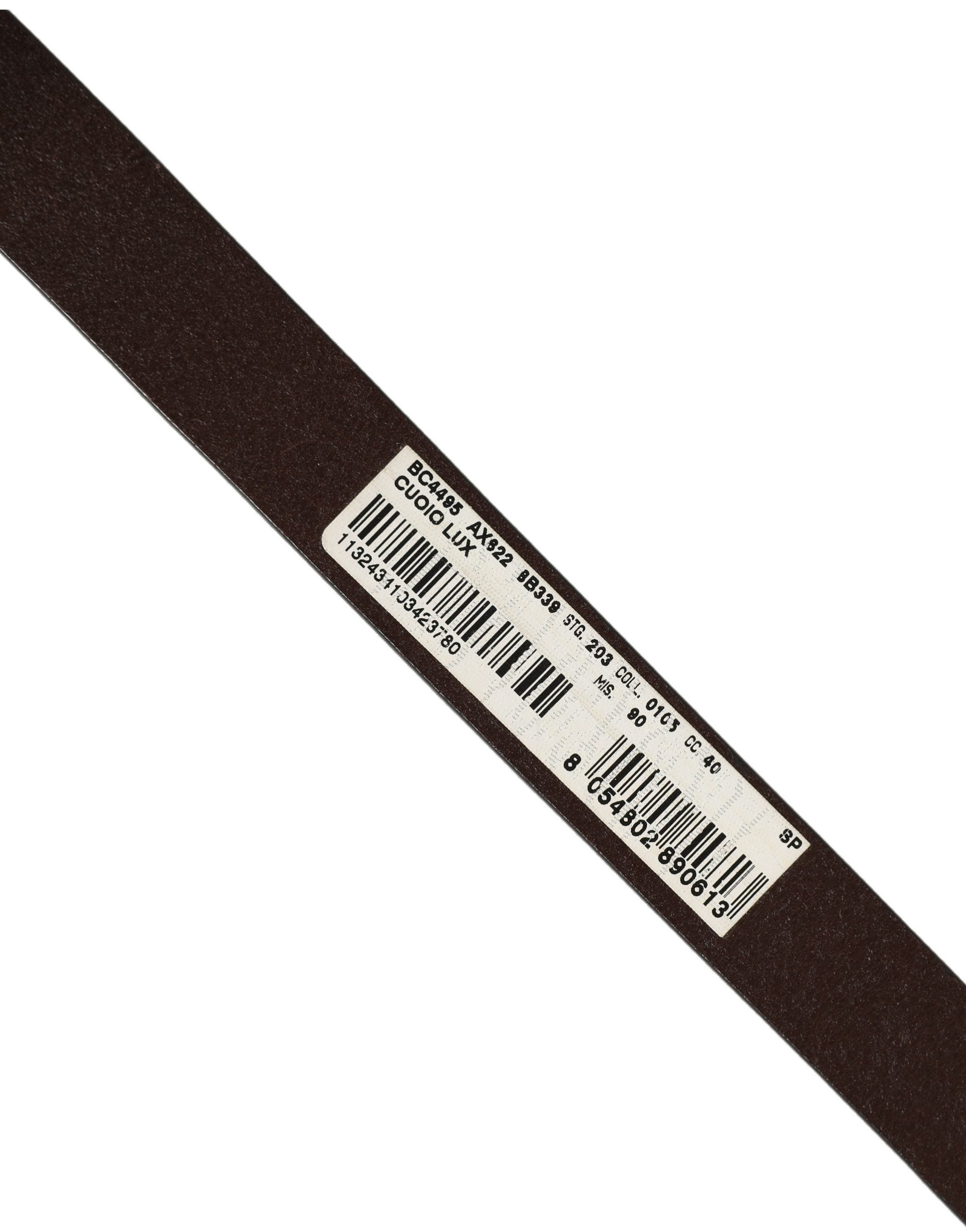 Dolce & Gabbana Brown Leather Double Wrap Metal Buckle Belt