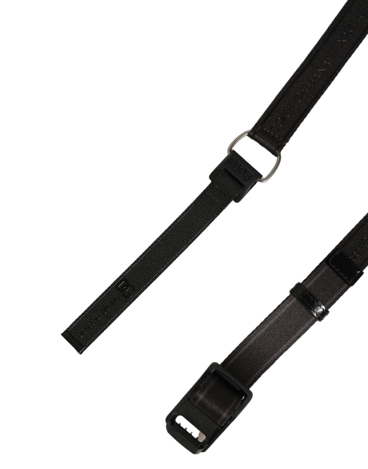 Dolce & Gabbana Men Black Nylon Webbing Plastic Buckle Belt