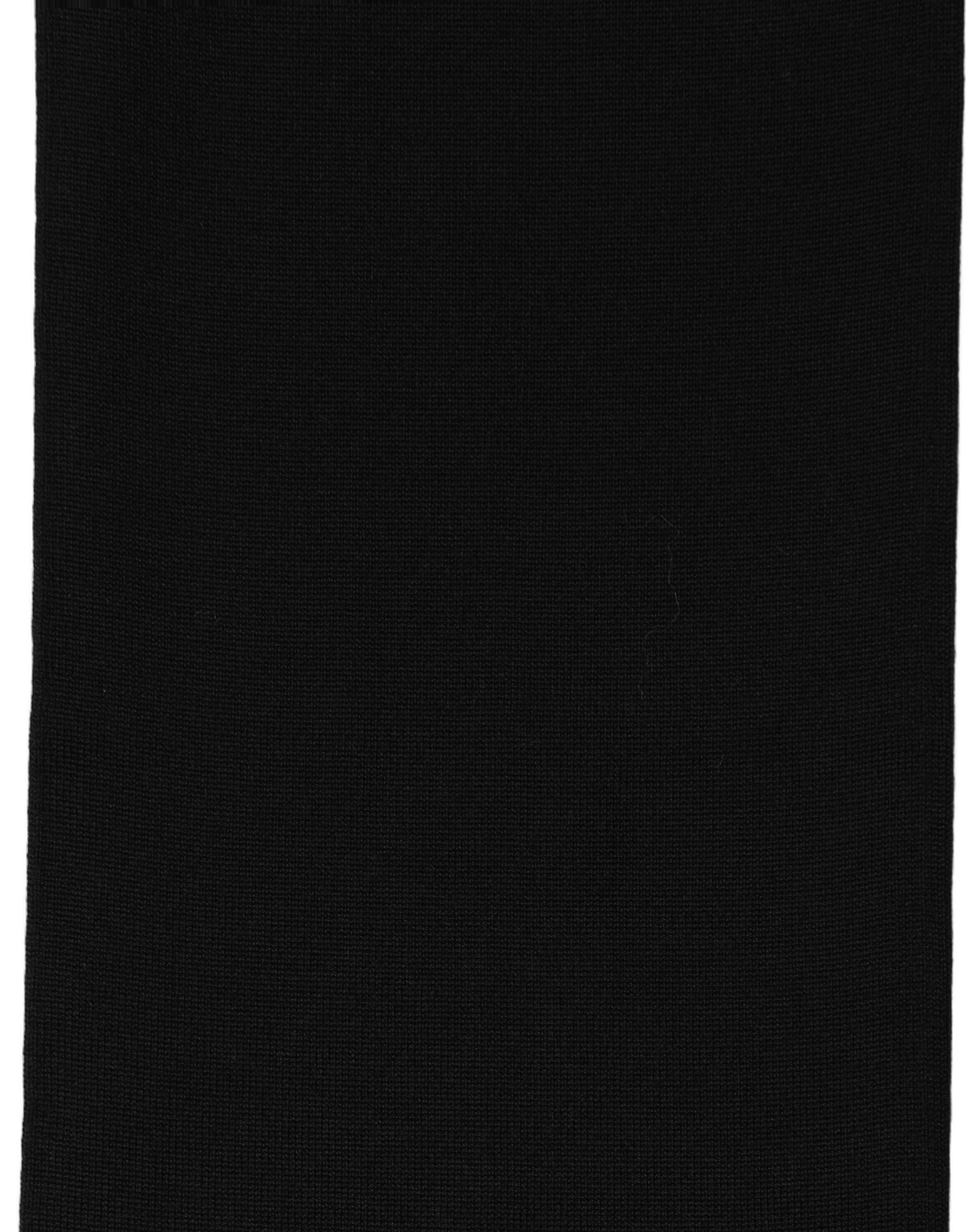 Dolce & Gabbana Black Wool Knitted Neck Shawl Foulard Scarf