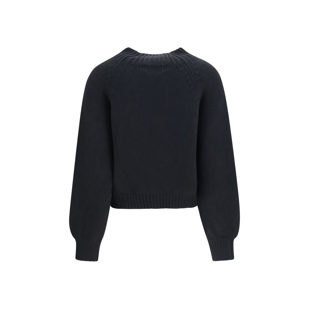 Khaite Black Cashmere Sweatshirt
