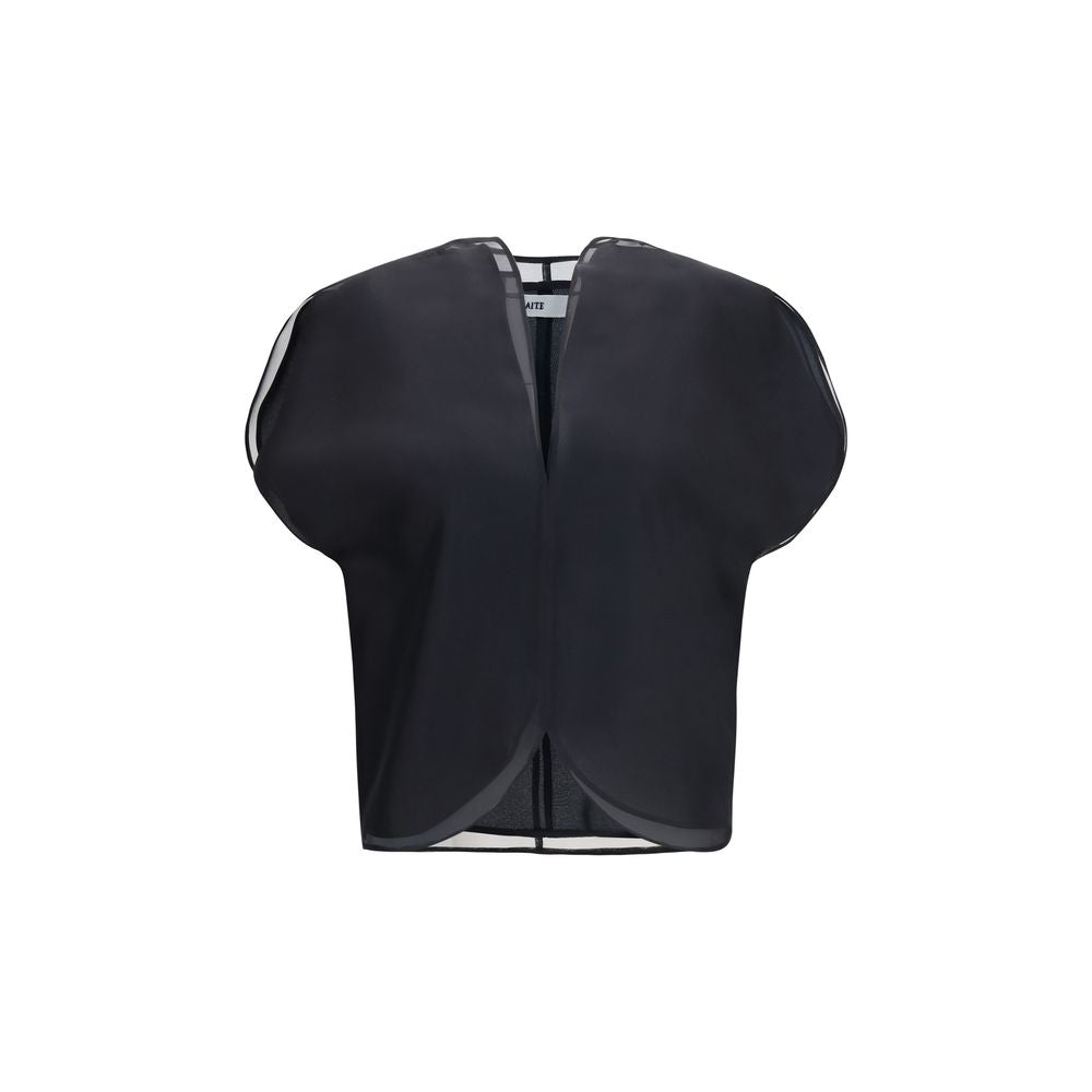 Khaite Black Silk Shirt