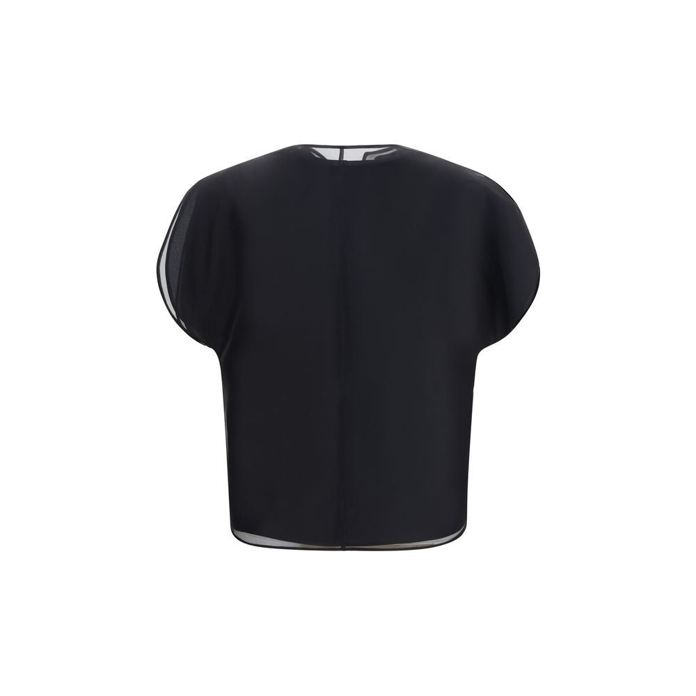 Khaite Black Silk Shirt