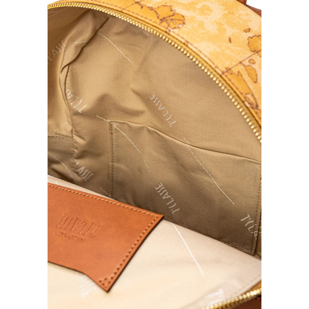 Alviero Martini Prima Classe Beige Leather Backpack