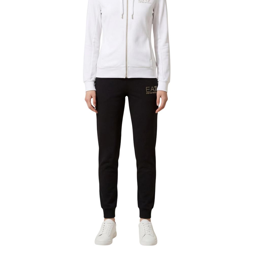 EA7 Emporio Armani Black And White Polyester Tracksuit