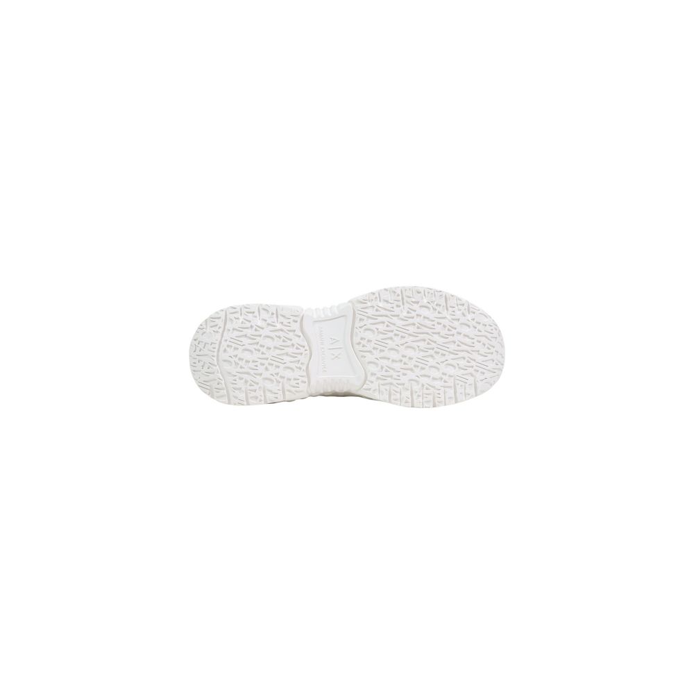 Armani Exchange White Polyester Chunky Sneakers
