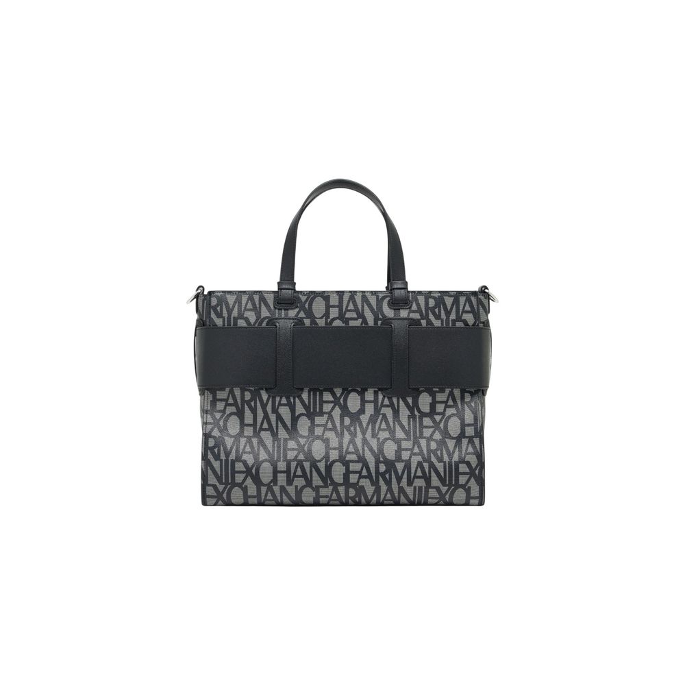 Armani Exchange Black Cotton Handbag