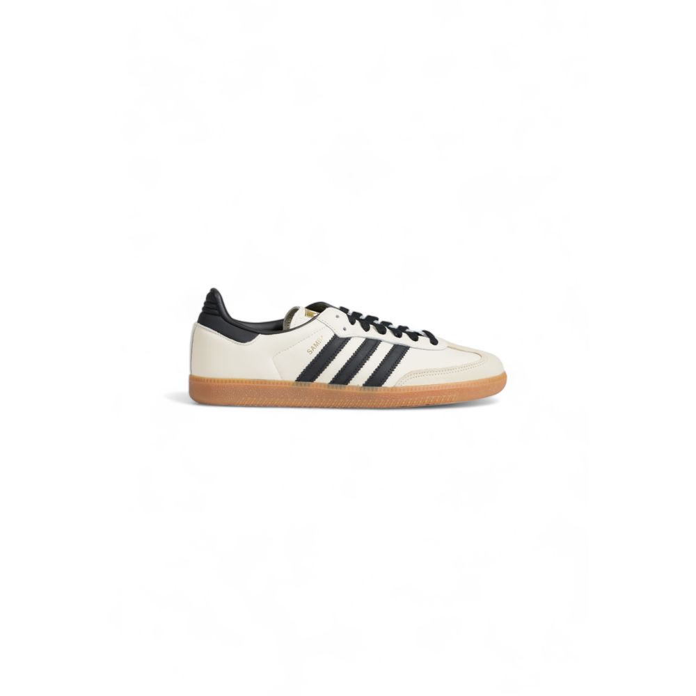 Adidas Originals Beige Leather Athletic Sneakers