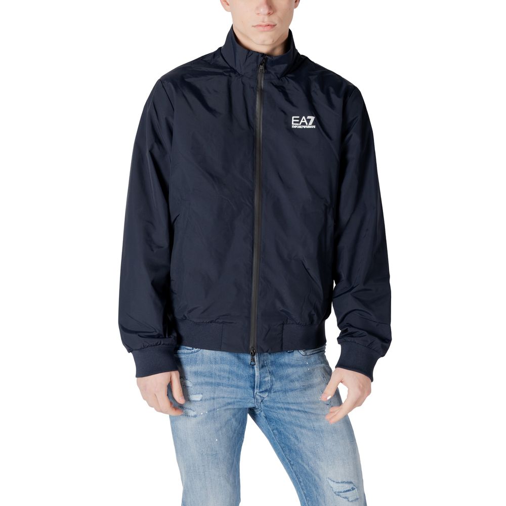 EA7 Emporio Armani Blue Polyamide Bomber