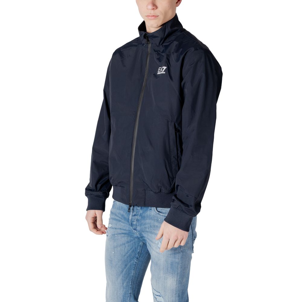 EA7 Emporio Armani Blue Polyamide Bomber