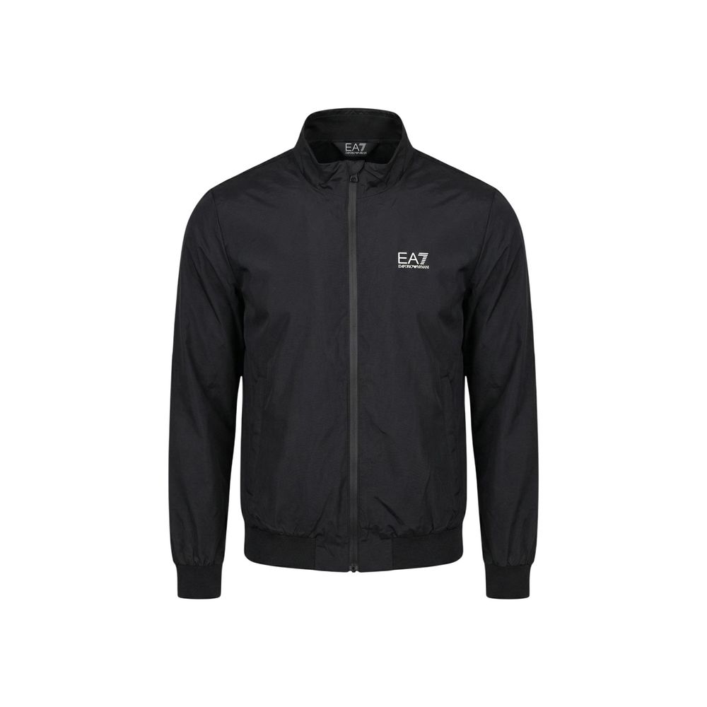 EA7 Emporio Armani Black Polyamide Bomber