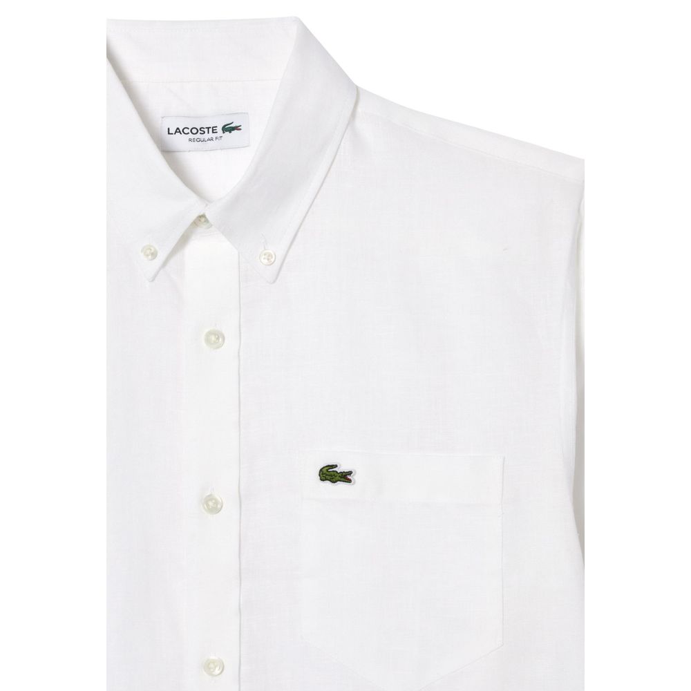 Lacoste White Linen Shirt