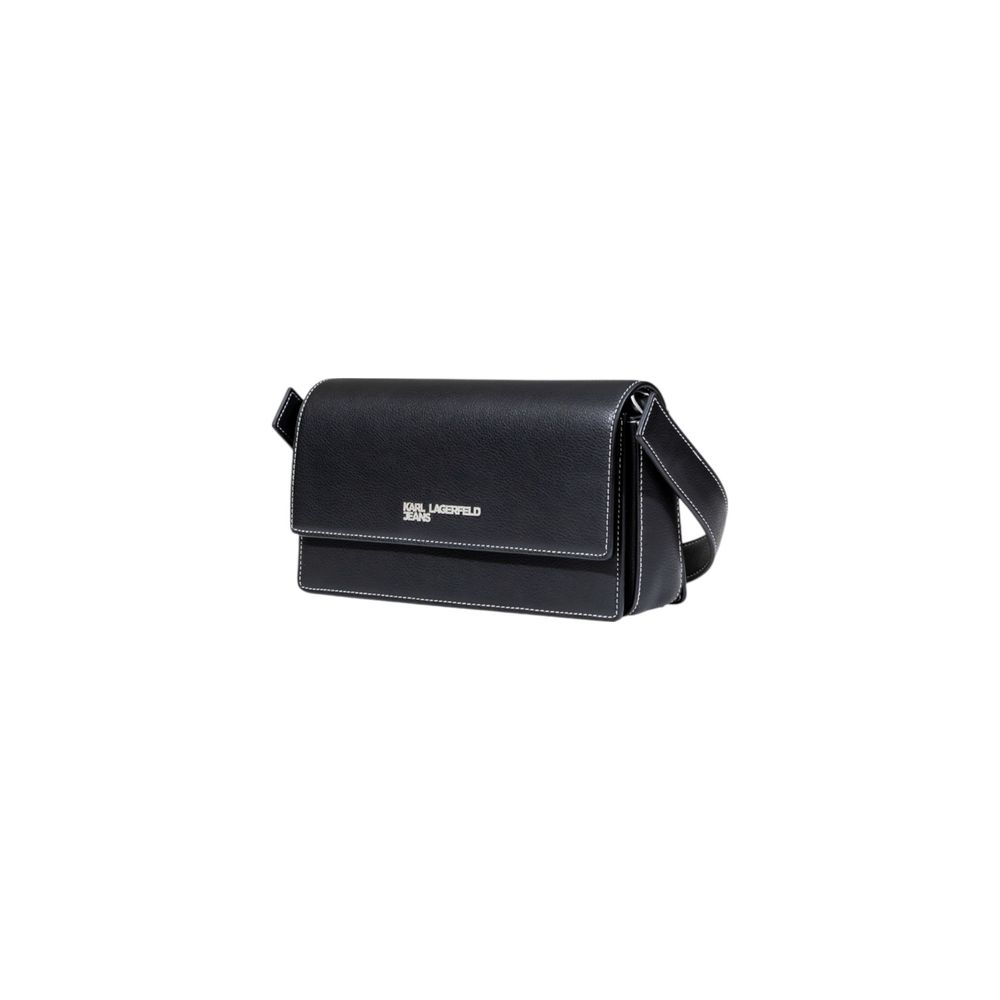Karl Lagerfeld Black Artificial Leather Handbag