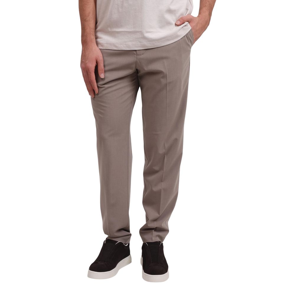 Armani Exchange Beige Lyocell Casual Pants