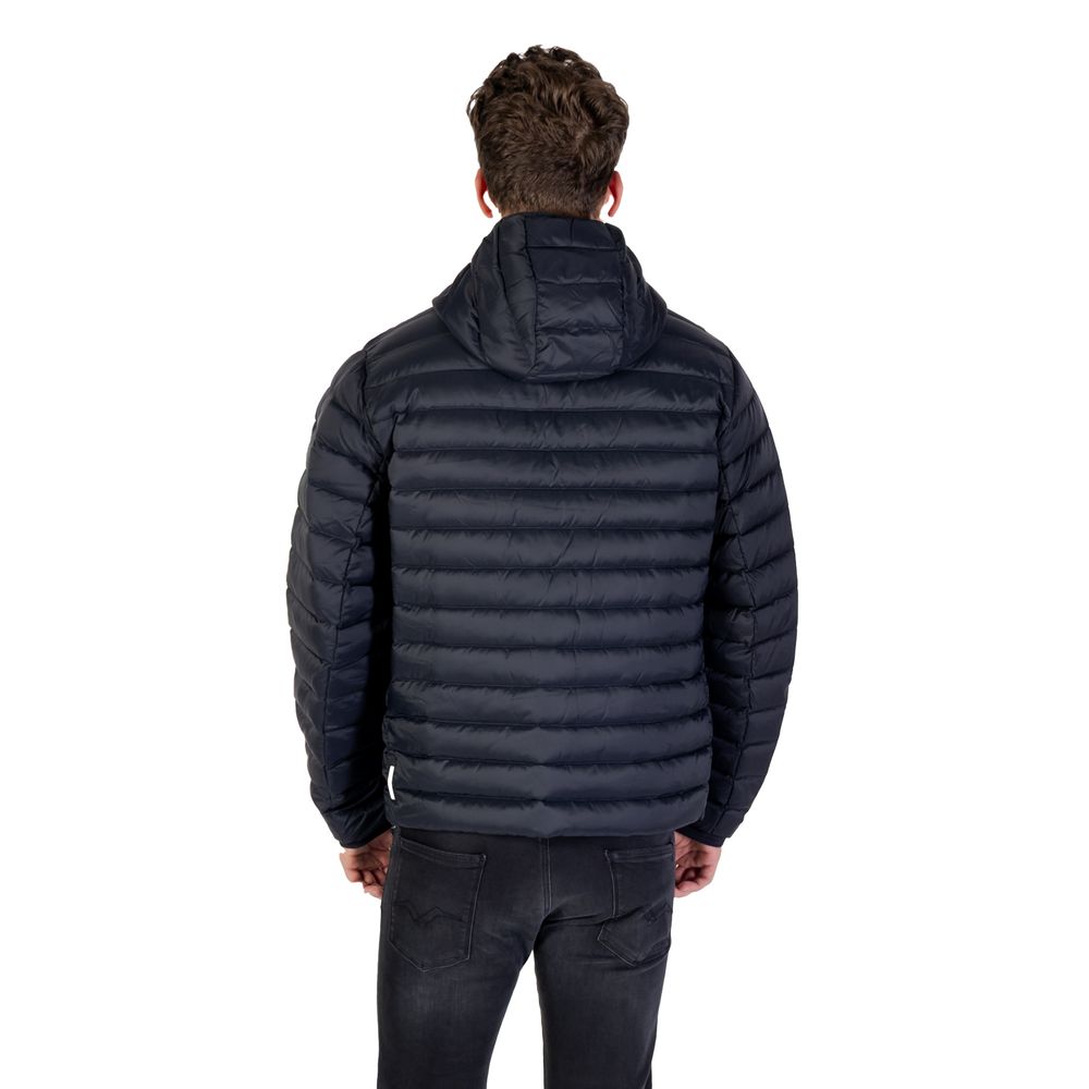 Armani Exchange Blue Polyamide Shell Jacket