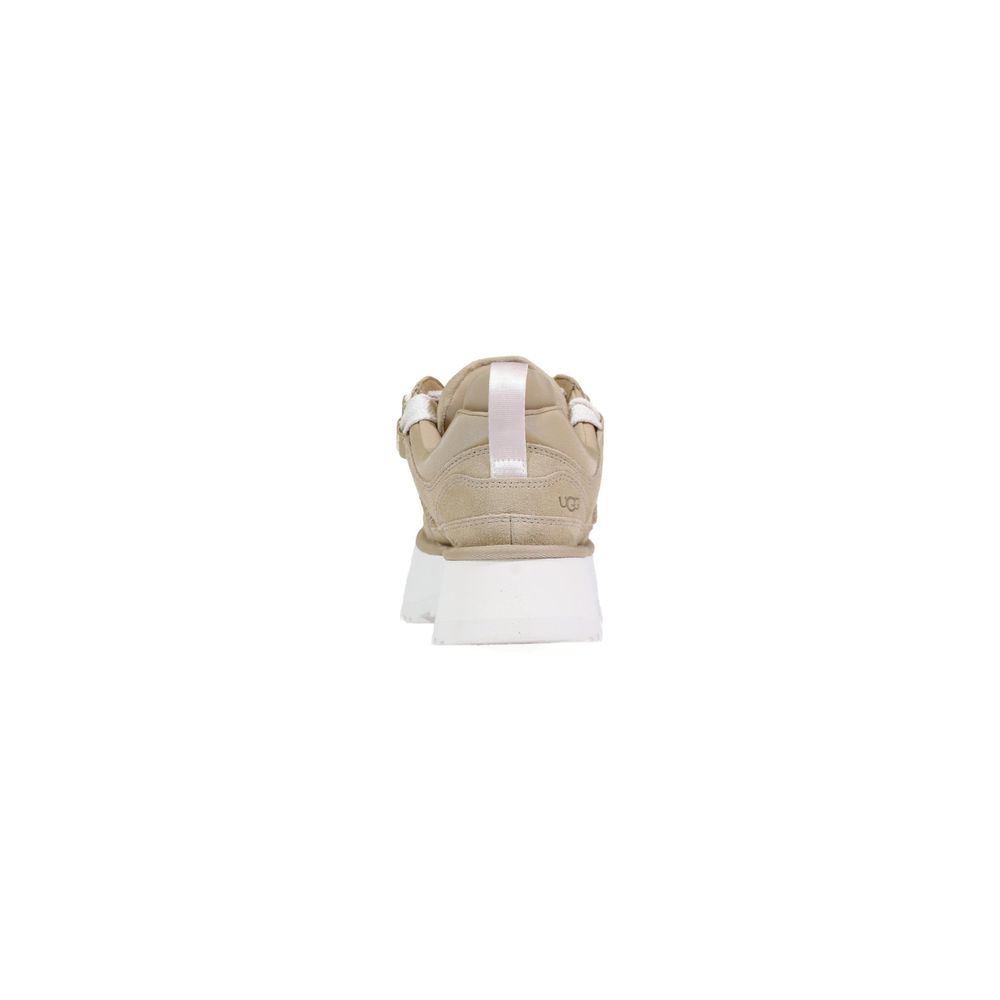 UGG Beige Leather Ankle Boots