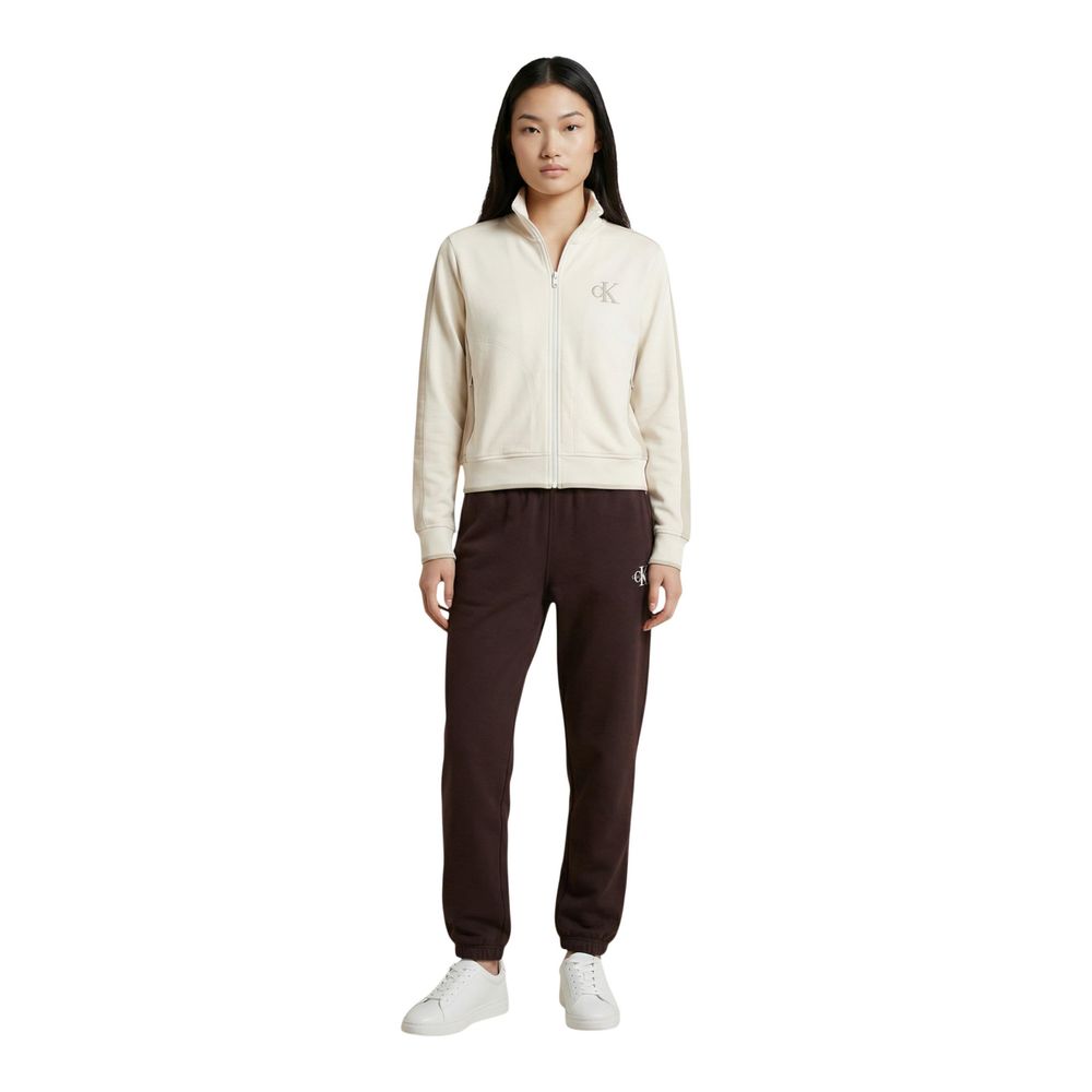 Calvin Klein Jeans Beige Cotton Sweatshirt