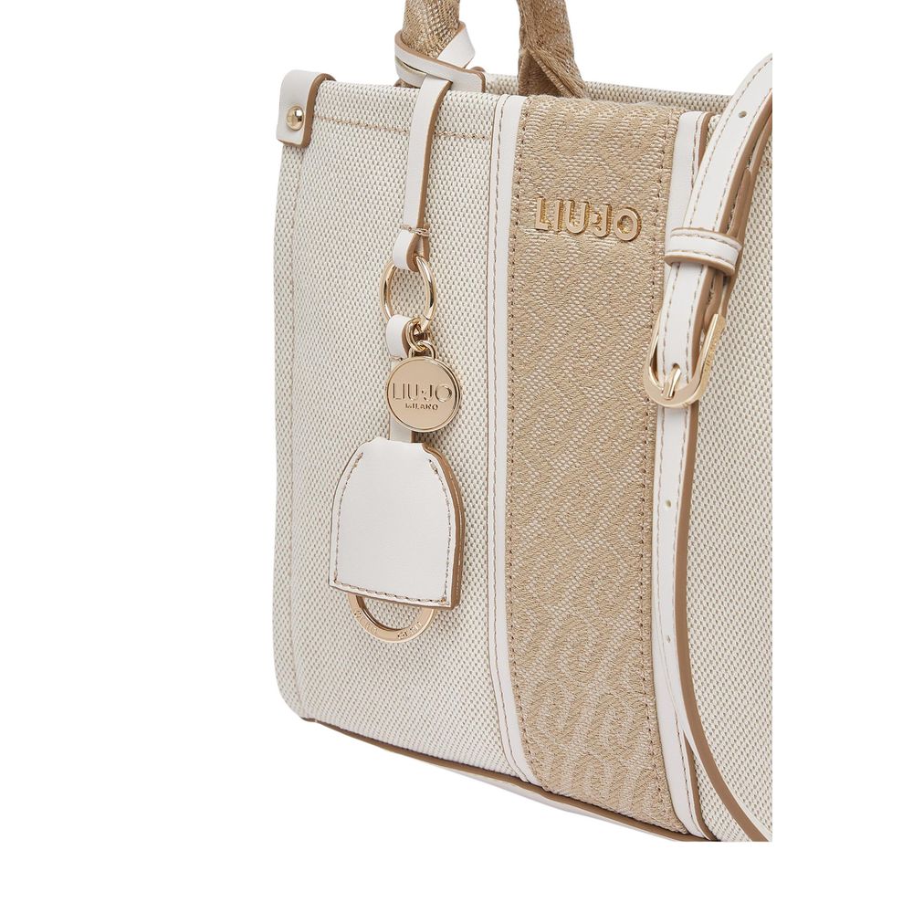 Liu Jo Beige Cotton Handbag