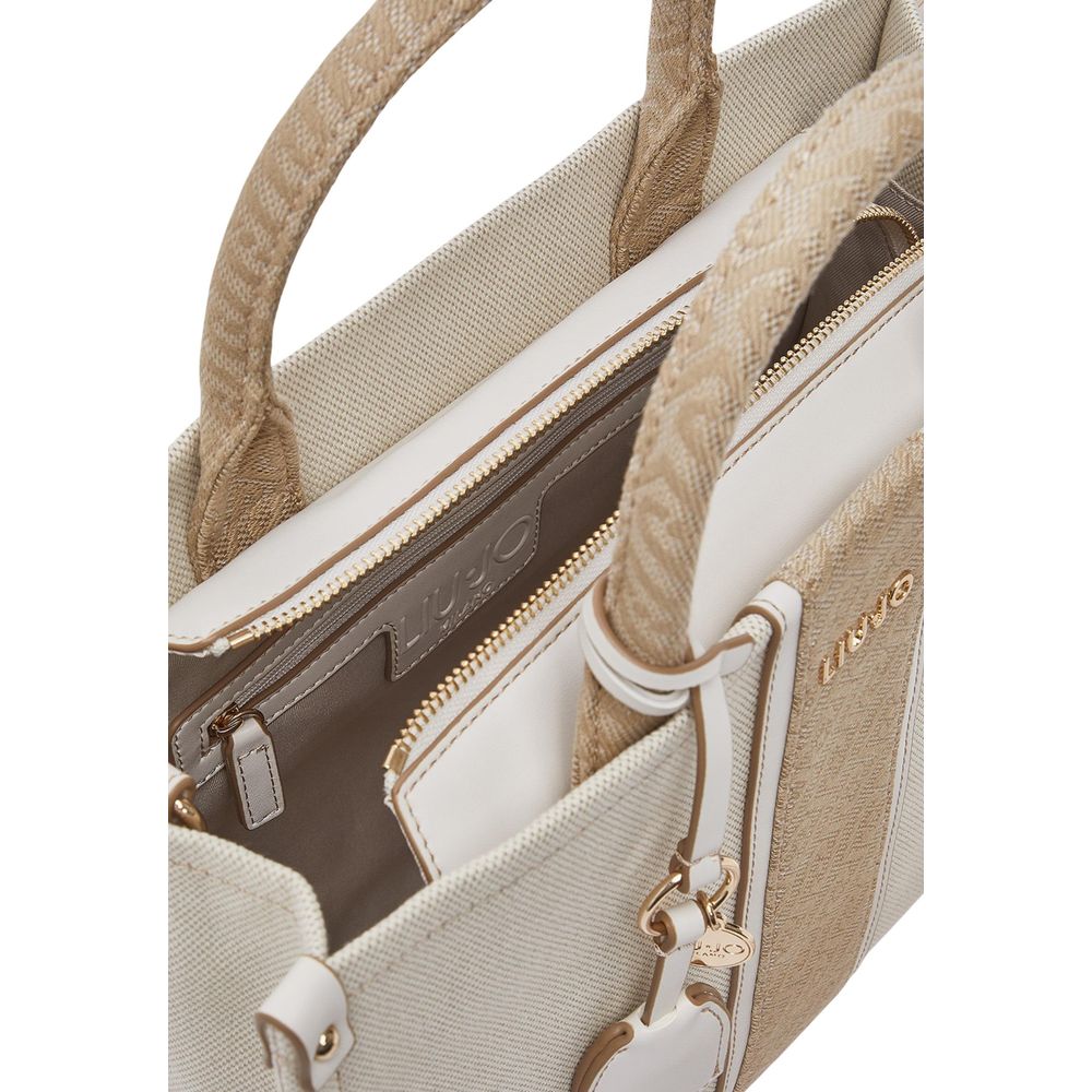 Liu Jo Beige Cotton Handbag