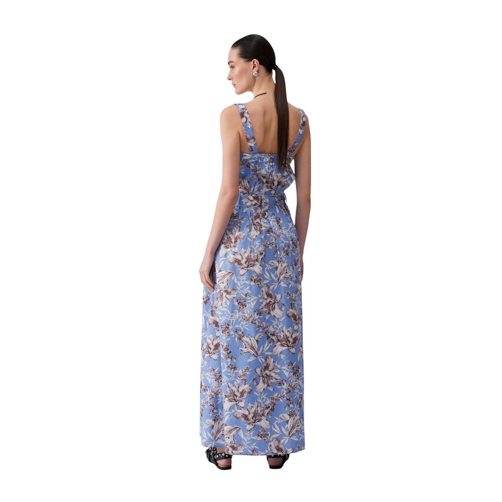Liu Jo Blue Cotton Long Dress