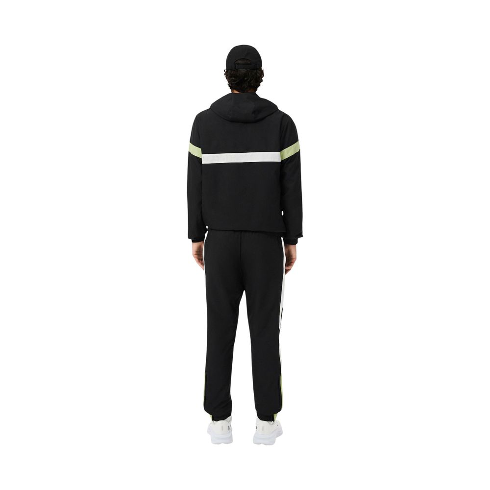 Lacoste Black And White Polyester Sweatsuit